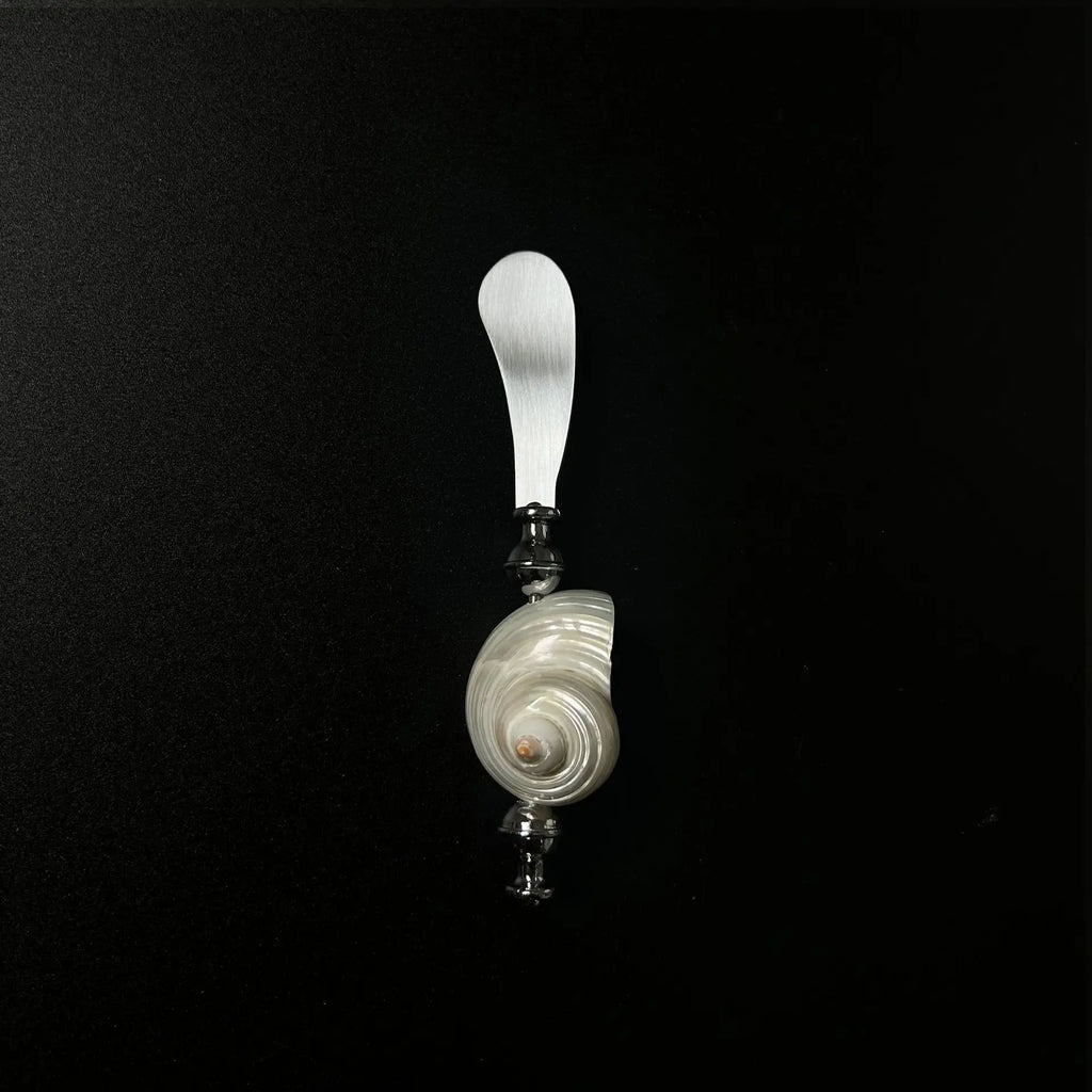 Natural Conch Shell Handle Fork Spoon Knife Stainless Steel Seashell Flatware Dessert Spoon Dinner Knife Salad Fork Dinnerware