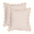 2PCS Striped Embroidered Pillowcase 18X18" Soft and Comfortable Cushion Cover for Sofa Bedroom Living Room Home Decoration