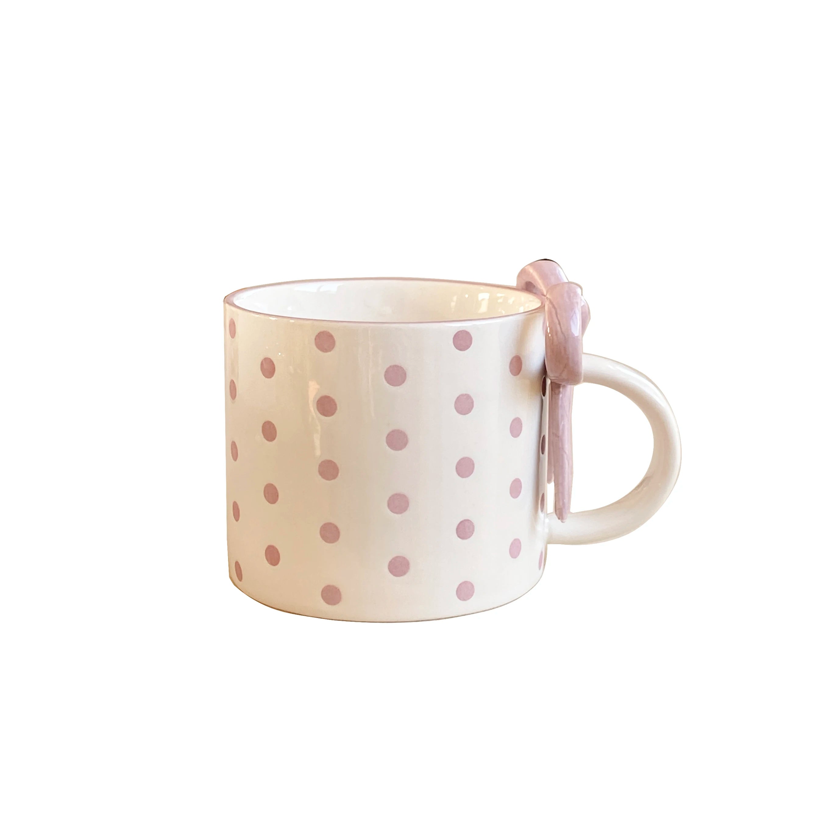 1Pc Ceramic Mug with Bowknot Handle and Heart Design, Creative Bowknot Handle Design with Checkerboard Pattern, Suitable for Home Decoration, Daily Household Use, Breakfast Milk, Afternoon Tea Coffee, Latte Art Cup for Coffee