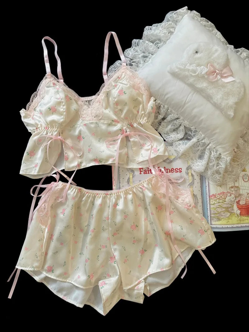 Moonflower Sleep Set With Chest Pad