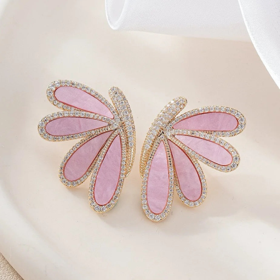 Women Stylish Smart Zircon Butterfly Earrings Necklace 2025