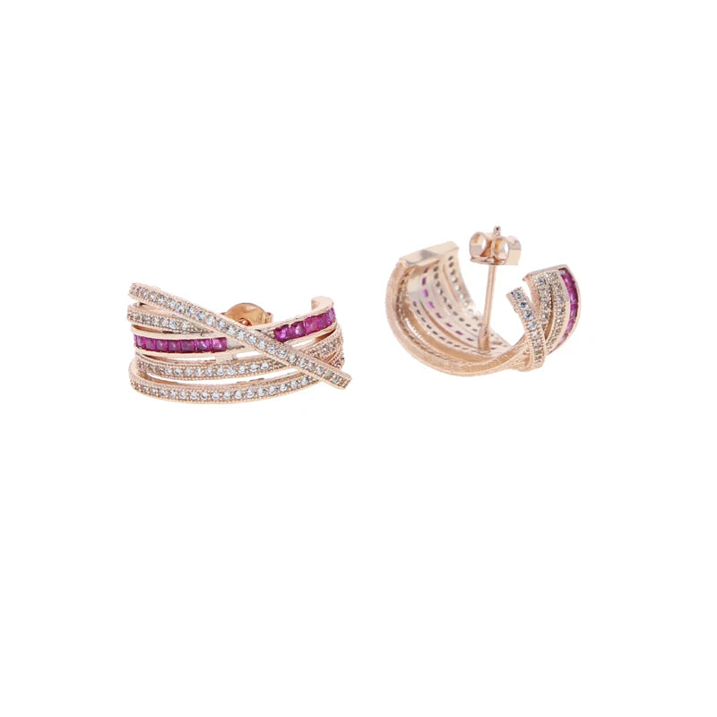 Elina Stud Earring with matching ear cuff