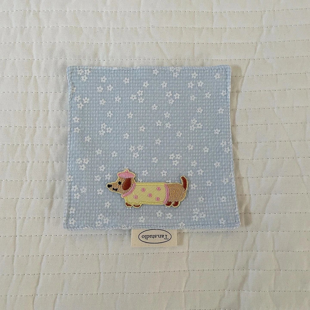 Coaster Korean Style Hand Made Cotton Coaster checked pattern Insulation Pad Table Mat Placemats Home Decoration Kitchen Accesso