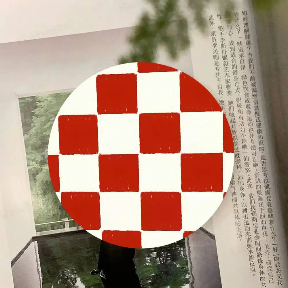 Checkered pattern Wooden Coaster  Suitable For Restaurants And Coffee Shops Easy To Wash And Clean