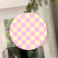 Checkered pattern Wooden Coaster  Suitable For Restaurants And Coffee Shops Easy To Wash And Clean