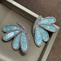 Women Stylish Smart Zircon Butterfly Earrings Necklace 2025