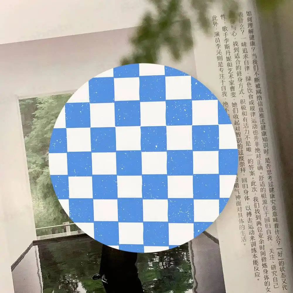 Checkered pattern Wooden Coaster  Suitable For Restaurants And Coffee Shops Easy To Wash And Clean