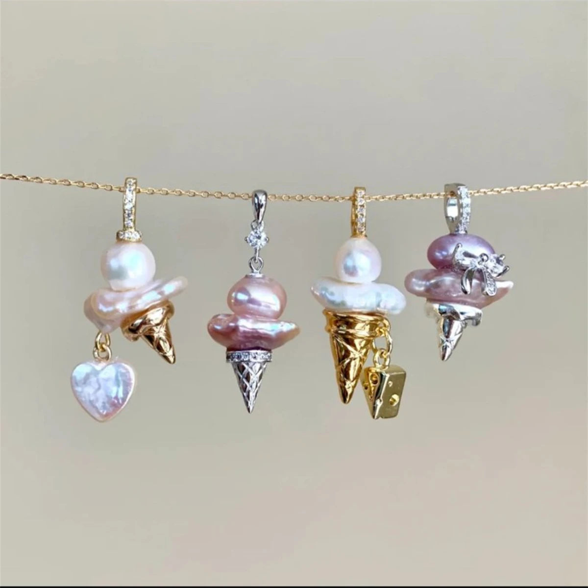 Pearl Ice Cream necklace