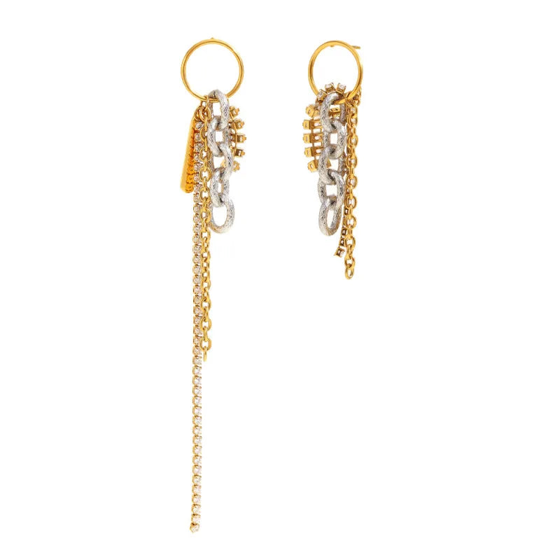 Geometric Double Round Stud Earring