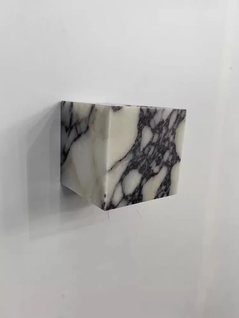 Nordic Italian Marble Lamp Indoor Background Wall Light Purple Pure Natural Stone Entrance Hallway Home Decor Lighting Fixtures