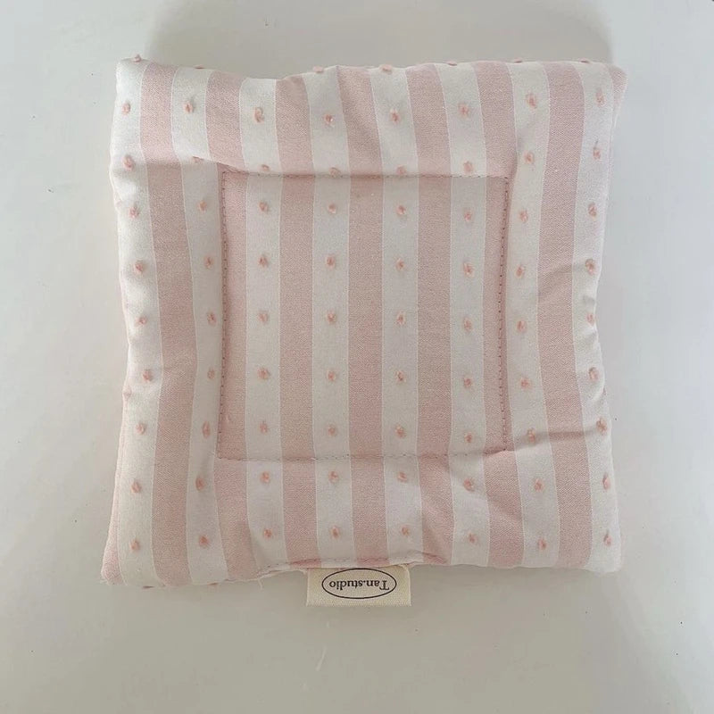 Coaster Korean Style Hand Made Cotton Coaster checked pattern Insulation Pad Table Mat Placemats Home Decoration Kitchen Accesso
