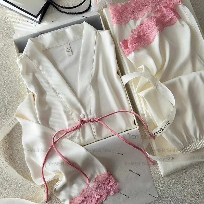 Yume Lace Patchwork 2Pcs Pyjamas