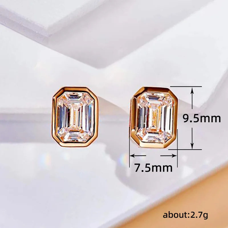 Cubic Stud Earrings
