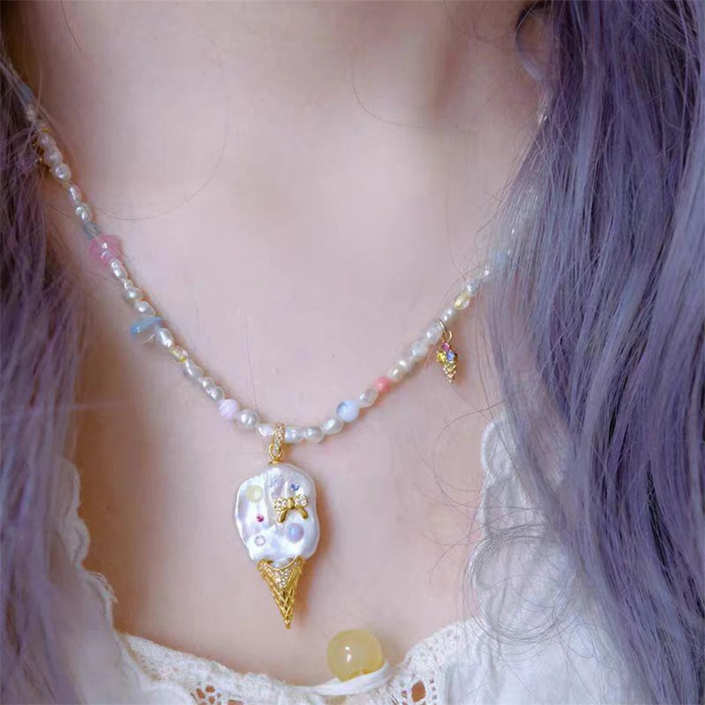Pearl Ice Cream necklace