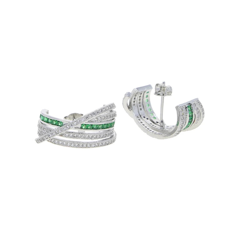 Elina Stud Earring with matching ear cuff